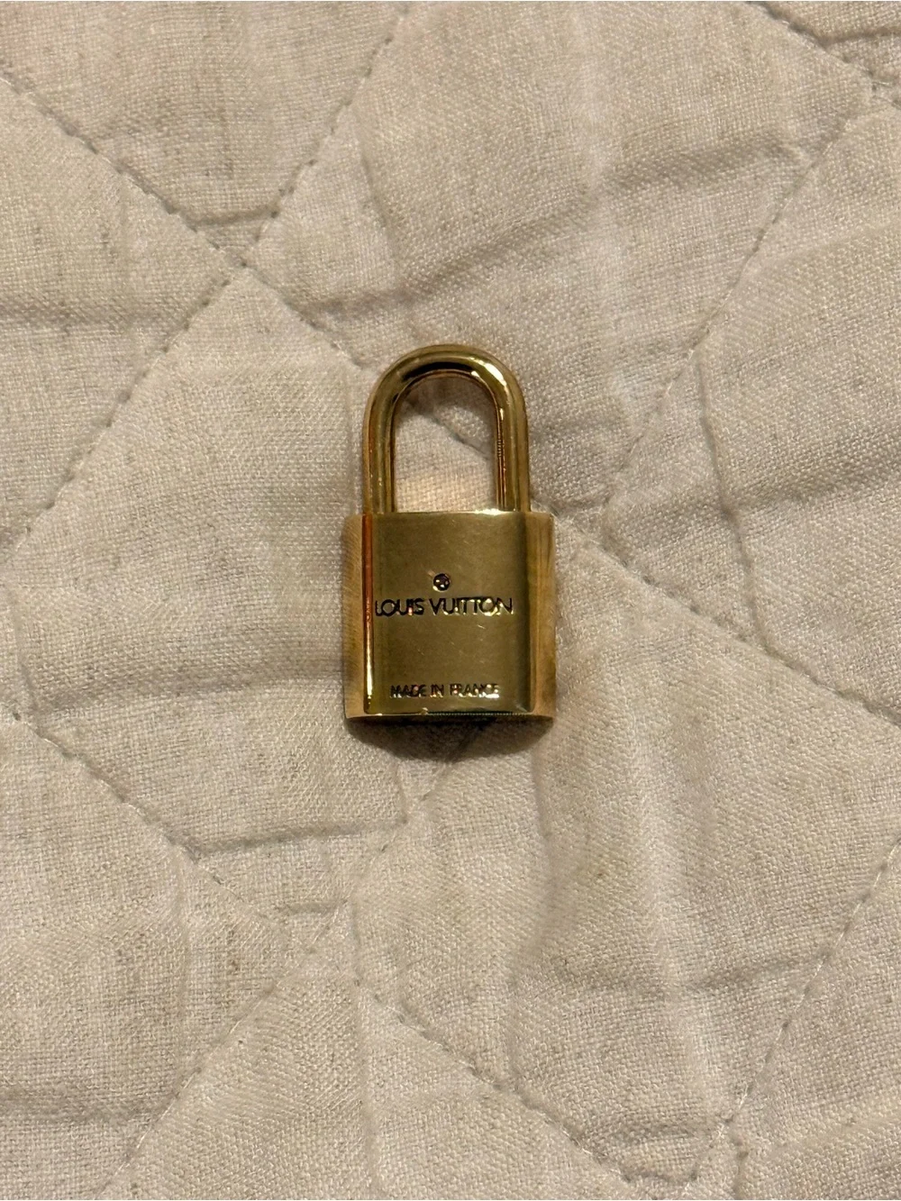 Louis Vuitton LV Padlock Lock & Matching Key #321 Made in France